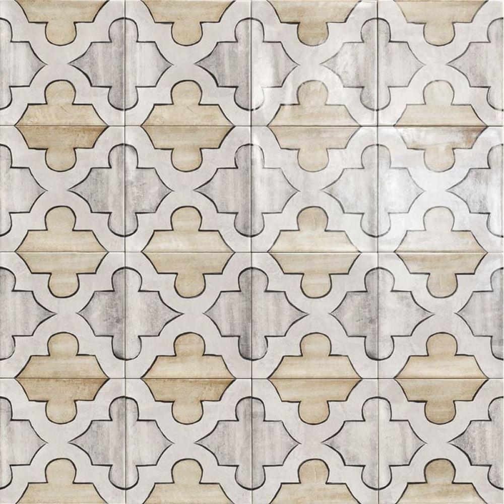 marokko mediterran geometrikus pasztell sarga szurke kismeretu csempe konyha furdoszoba burkolat zuhanyzo falburkolat lameridiana.jpg